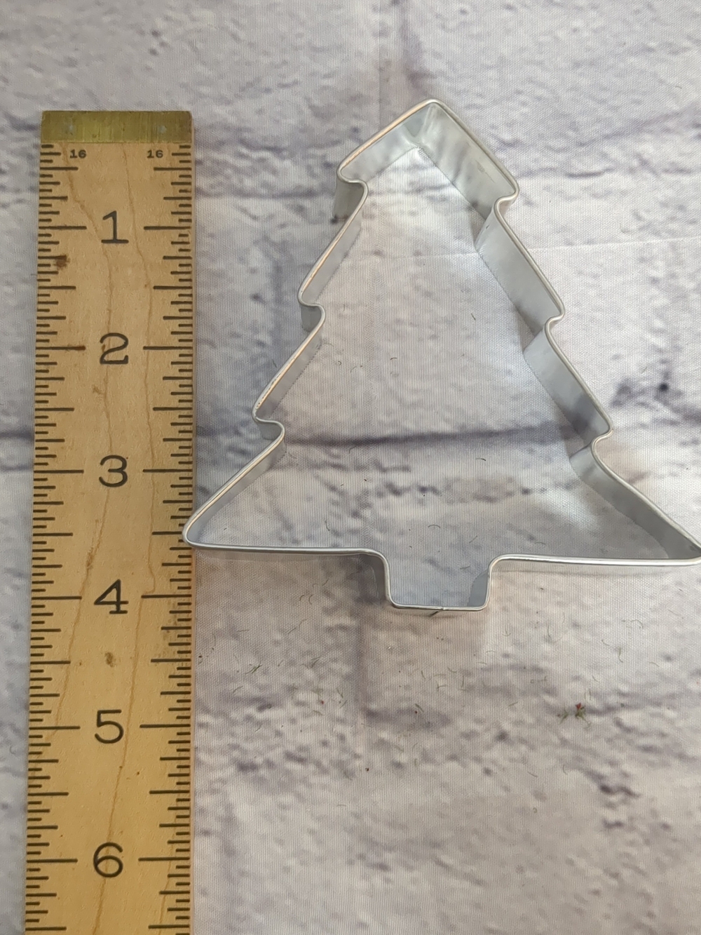 Stainless Steel Christmas Tree Cookie Cutter - Silver